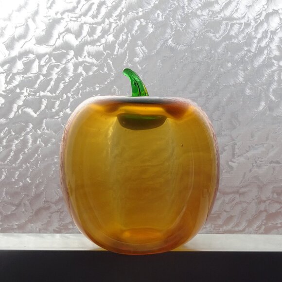 Vintage glass apple or pumpkin - Picture 1 of 7